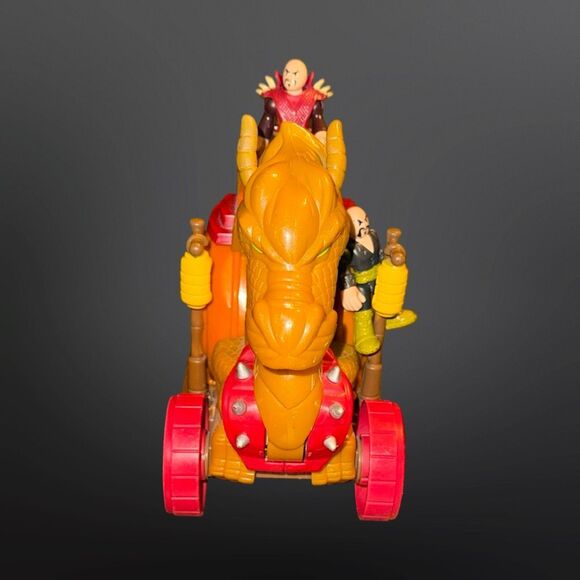 2014 Fisher-Price Imaginext Samurai Dragon Wagon 2 Samurai Warrior Figures - Picture 2 of 13